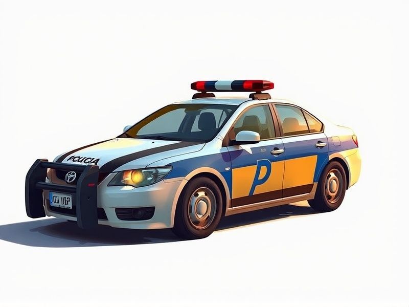 carro de polícia desenho