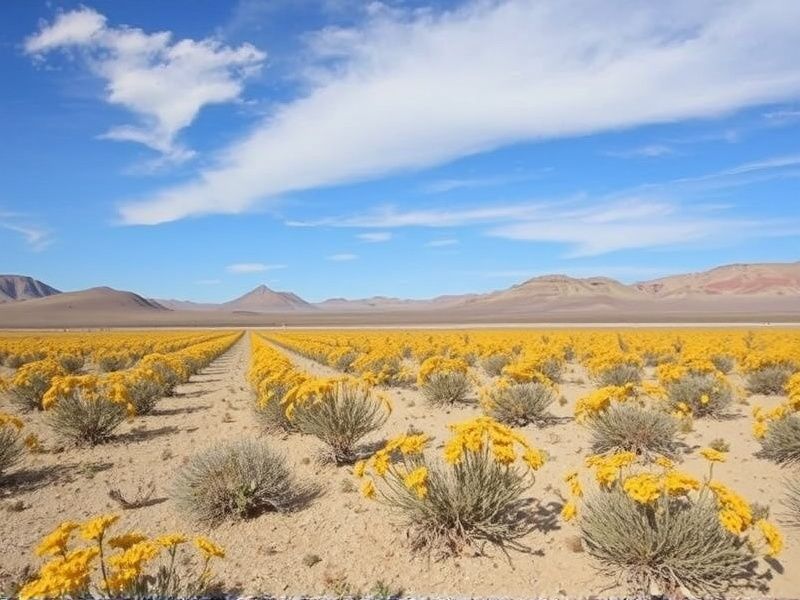 flores no deserto do atacama