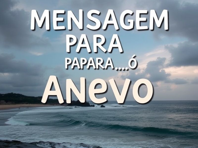 mensagem para o ano novo