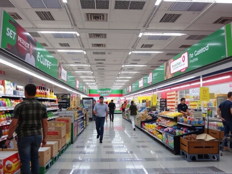 prateleira supermercado