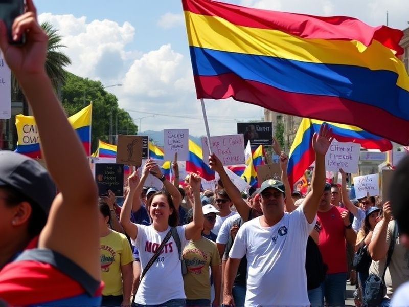 protesto na venezuela